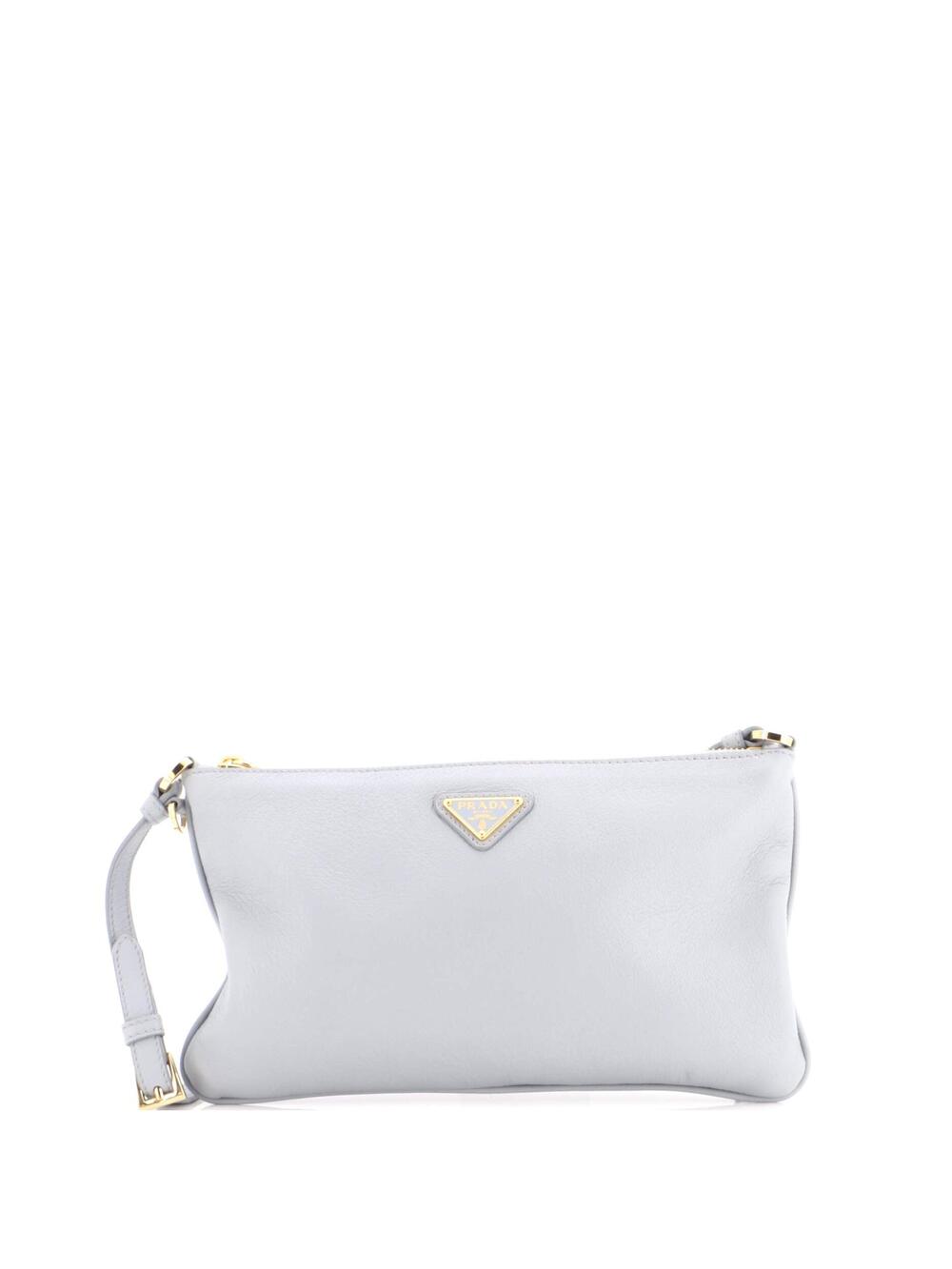 Prada Zip Flat Pouch Shoulder Bag #348438P13B
